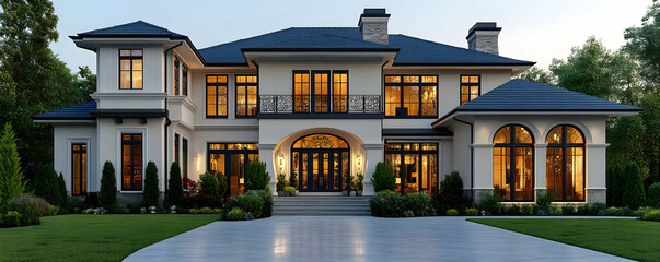 Luxury Mansion 3D Rendering