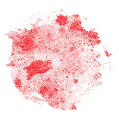 red paint splashes