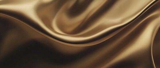 Obraz premium Abstract golden fabric texture background. Smooth, elegant, luxury silk waves.