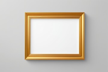 a close up of a golden frame on a wall