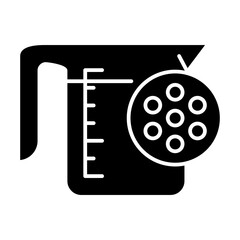 Glass measure icon