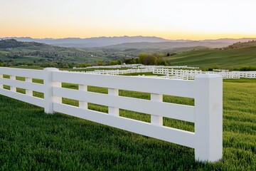 White Fence Meadow Valley Sunrise