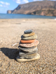 ZEN Entspannung, Meer, Urlaub Steinstapel