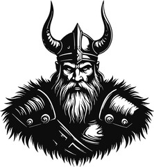 Viking Helmet Vector
