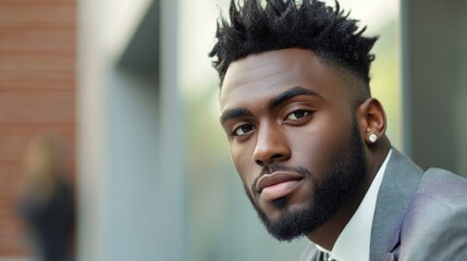 Portrait of a Confident Black Man