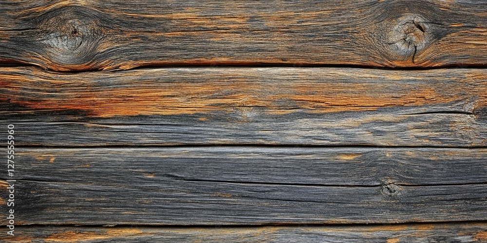 Leinwandbilder textured wooden background with dark brown and gray tones featuring prominent knots and grain patter
