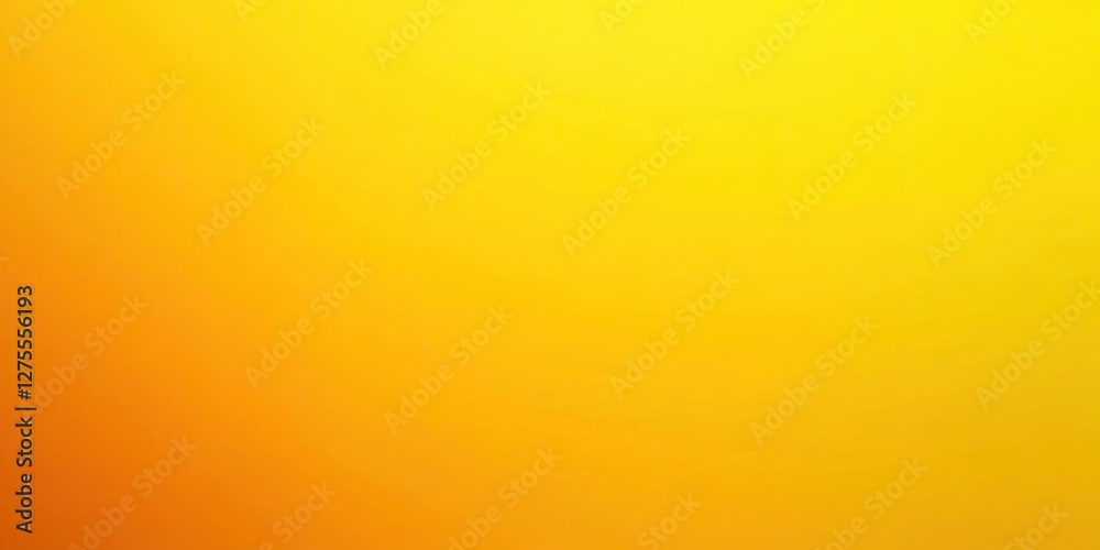 Poster Warm gradient background transitioning from deep orange at the bottom to bright yellow at the top creating a vibrant and cheerful atmosphere.