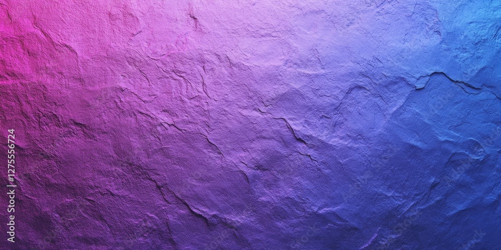 Aufkleber Textured gradient surface with rich pink on the left transitioning to deep blue on the right, creating a vibrant, dynamic background effect.