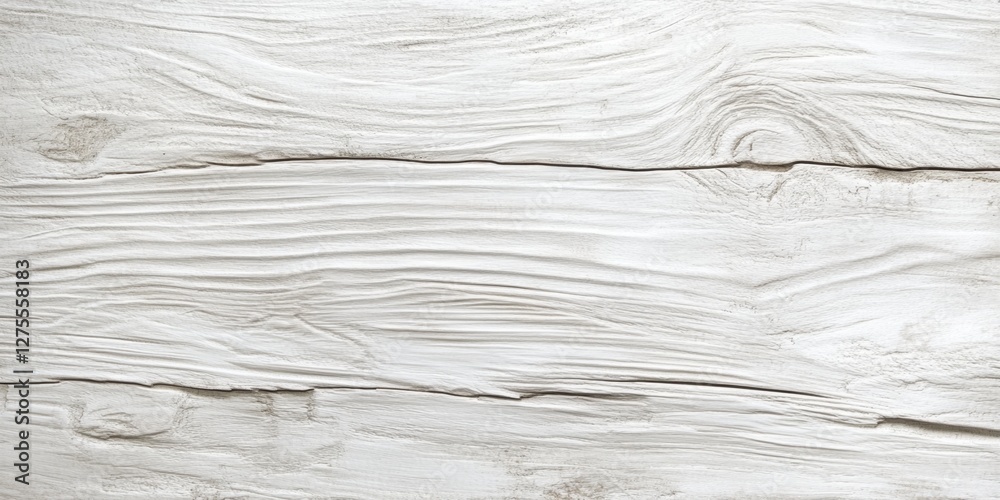 Leinwandbilder Textured white soft wood background with subtle grain patterns and waves in various shades of off-white, ideal for natural and minimalist designs.