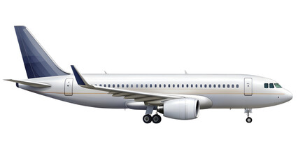 Obraz premium airplane isolated on transparent white background, clipping path