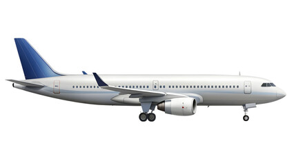 Obraz premium airplane isolated on transparent white background, clipping path