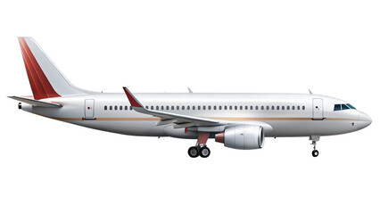 Obraz premium airplane isolated on transparent white background, clipping path