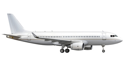 Obraz premium airplane isolated on transparent white background, clipping path