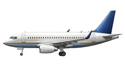 Obraz premium airplane isolated on transparent white background, clipping path