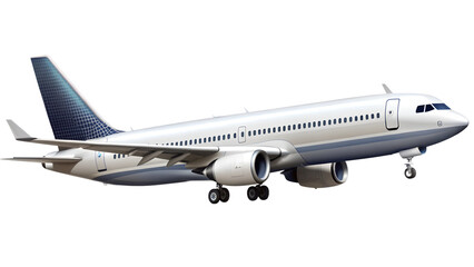 Obraz premium airplane isolated on transparent white background, clipping path