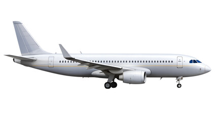 Obraz premium airplane isolated on transparent white background, clipping path