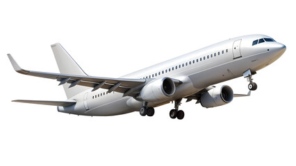 airplane isolated on transparent white background, clipping path