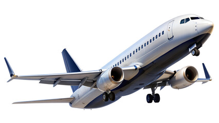 Obraz premium airplane isolated on transparent white background, clipping path