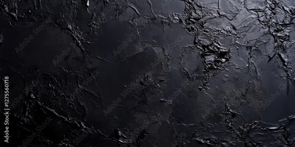 Leinwandbilder textured black wallpaper background with a rough surface showcasing unique patterns and ample copy s