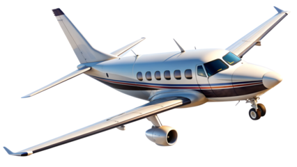 airplane isolated on transparent white background, clipping path