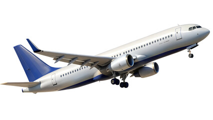 Obraz premium airplane isolated on transparent white background, clipping path