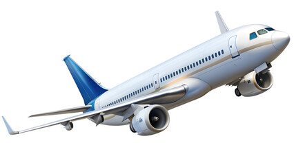 Obraz premium airplane isolated on transparent white background, clipping path