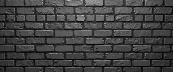 Fototapeta premium Dark gray brick texture with matte finish, modern industrial aesthetic
