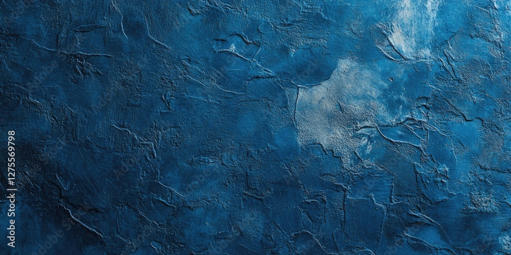 Poster textured blue abstract background with dark and light blue tones, displaying a rugged surface and so