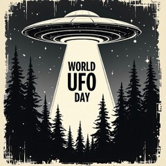 Celebrate World UFO Day with Mysterious UFO Sighting in Forest