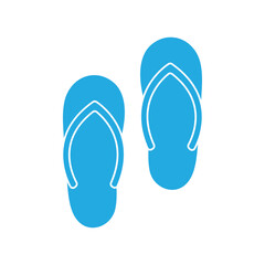 flipflop logo icon illustration flat