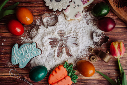 Digital background for Easter spring photo composition
