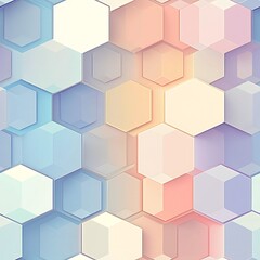 Abstract geometric background featuring a pattern of interconnected hexagons in various shades