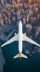 airplane in the sky,generated ai