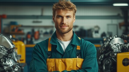 worker in factory,generated ai