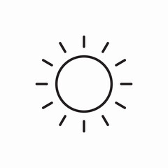 sun bright day icon vector sign