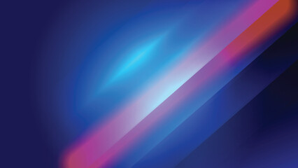 Abstract neon light on gradient blue creative background. Vector illustration.