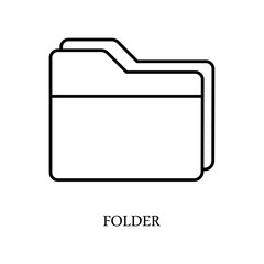 Icon a folder, isolated against a clean background.
