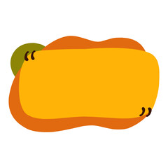 Vibrant blank speech bubble for creative use, colorful speech bubble graphic perfect for highlighting quotes, messages, or dialogues in various designs.