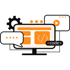 Web Development Illustration