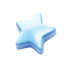 Obraz premium 3D Light Blue Star Graphic Element