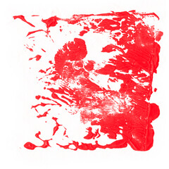 red paint splashes
