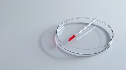 Close-up of laboratory pipette dispensing liquid into petri dish during scientific research experiment