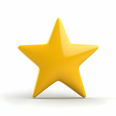 Obraz premium Yellow 3D Star Graphic