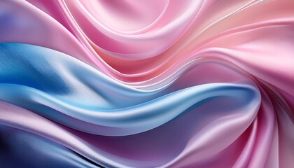 Obraz premium Abstract Pastel Silk Fabric Waves Background - Abstract backgrounds