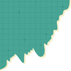 Torn Paper Grid Corner