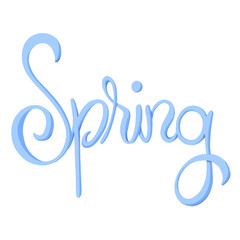 Fototapeta premium Spring lettering text