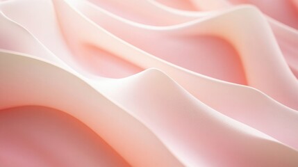 Fototapeta premium Vertical background with warm pale pink curves that create a soft, cascading effect, like a gentle waterfall.