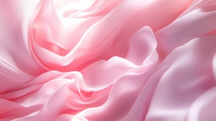 Obraz premium Vertical background with warm pale pink curves that create a soft, cascading effect, like a gentle waterfall.