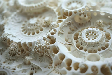 Obraz premium Intricate, spiral structures resembling natural formations or abstract designs.