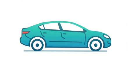 Futuristic Electric Vehicle Icon